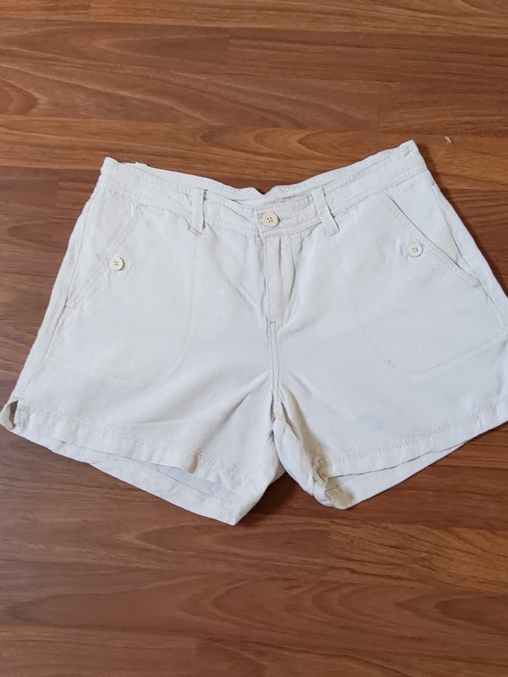 Calvin Klein Linen Viscose Shorts Beige 28​
